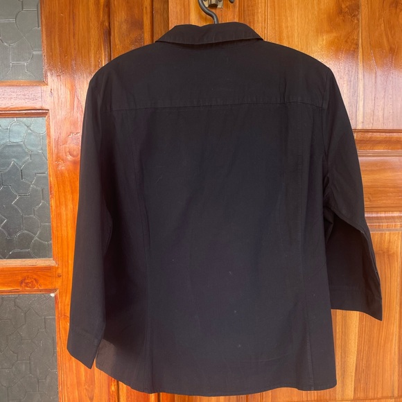 M&S black button down shirt. Size 20. Mildly used - Picture 4 of 4